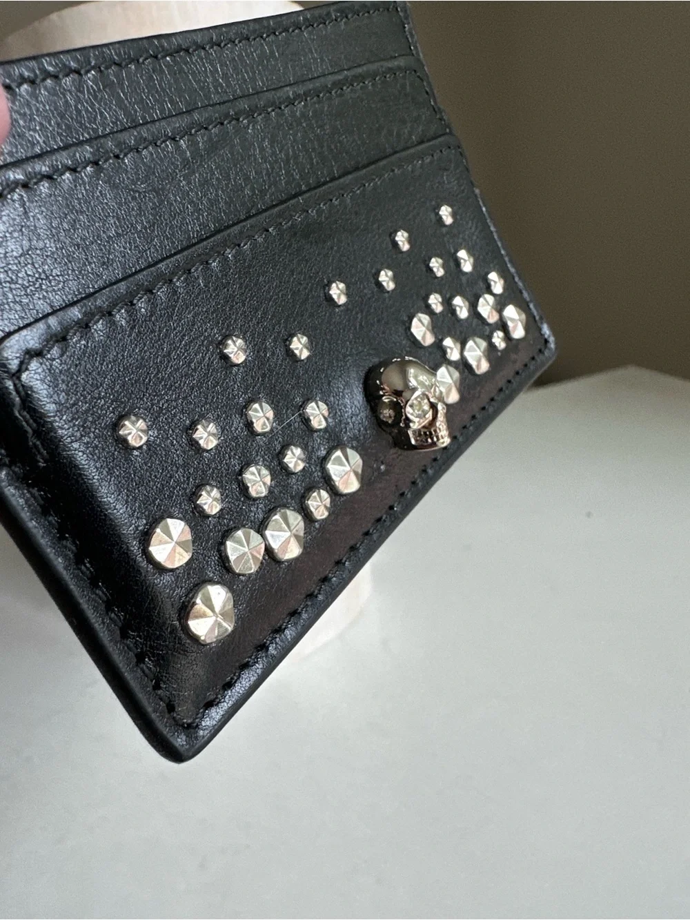 Alexander McQueen Skull Leather Cardholder